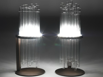 MY LAMP - Borosilicate glass and metal table lamp by Paolo Castelli - view 2